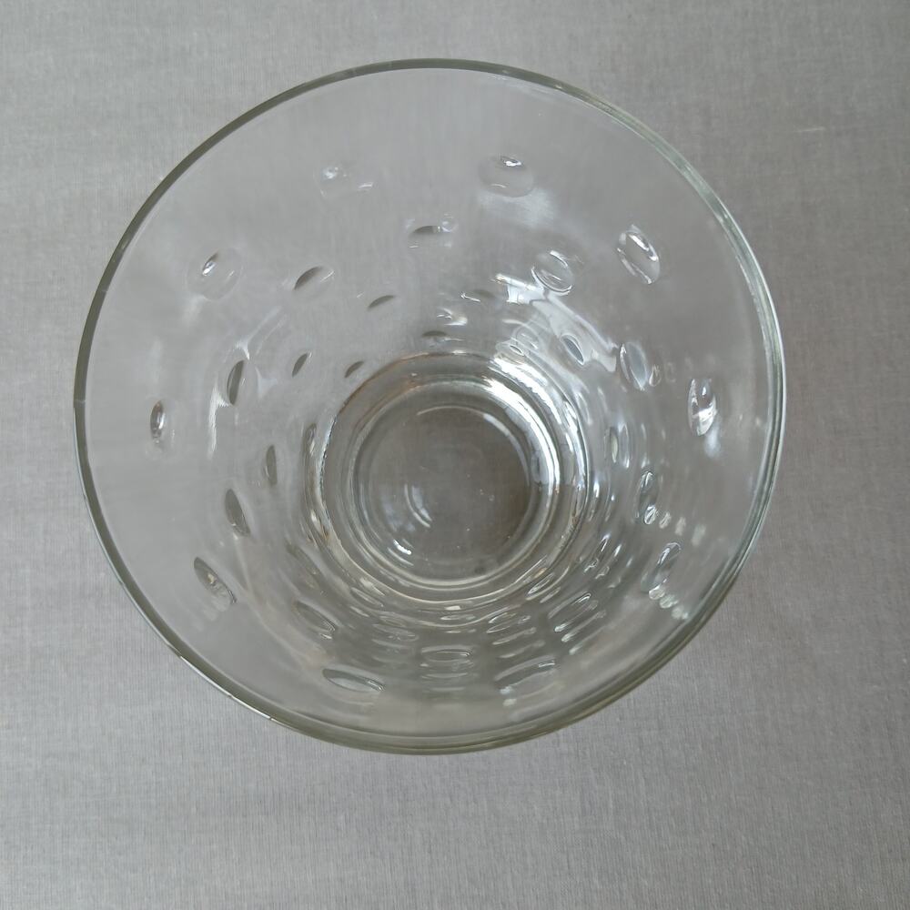 Kromex Serving Set 4" polka dot glass, lid, & 2 silver chrome plates VTG 50s MCM - Picture 3 of 16